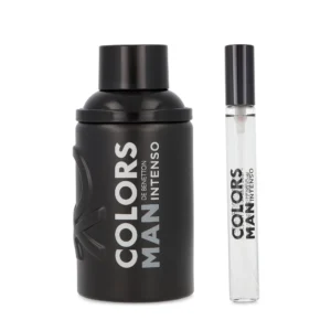 SET Benetton Colors Man Black Intense EDP 100 ml 2 Pzs