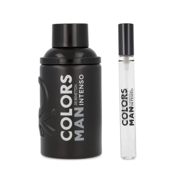 SET Benetton Colors Man Black Intense EDP 100 ml 2 Pzs