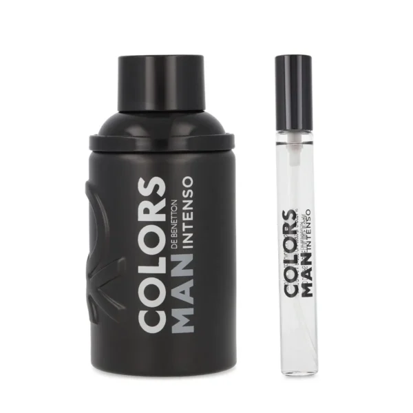 SET Benetton Colors Man Black Intense EDP 100 ml 2 Pzs