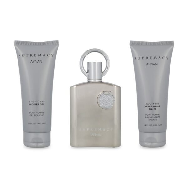 SET Afnan Supremacy Silver EDP 3 Pzs 100 ml
