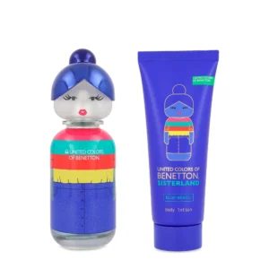 SET Benetton Sisterland Blue Neroli EDT 80 ml 2 Pzs