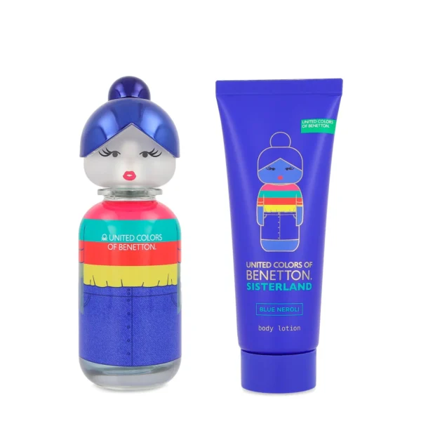 SET Benetton Sisterland Blue Neroli EDT 80 ml 2 Pzs