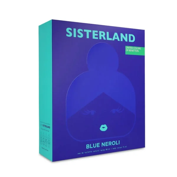 SET Benetton Sisterland Blue Neroli EDT 80 ml 2 Pzs