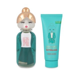 SET Benetton Sisterland Green Jazmin EDT 80 ml 2 Pzs