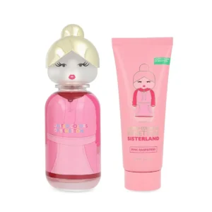 SET Benetton Sisterland Pink Rapsberry EDT 80 ml 2 Pzs