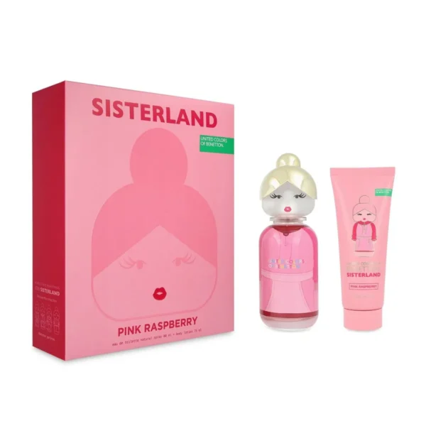 SET Benetton Sisterland Pink Rapsberry EDT 80 ml 2 Pzs