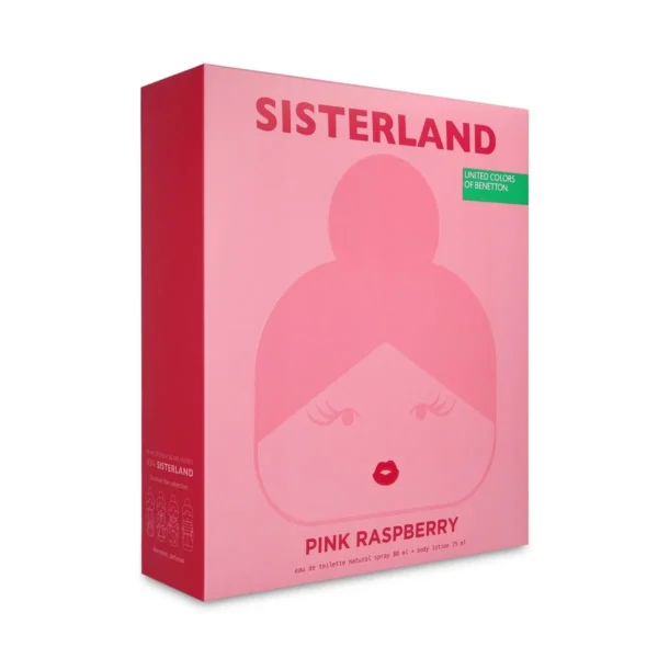 SET Benetton Sisterland Pink Rapsberry EDT 80 ml 2 Pzs