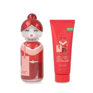 SET Benetton Sisterland Red Rose EDT 80 ml 2 Pzs