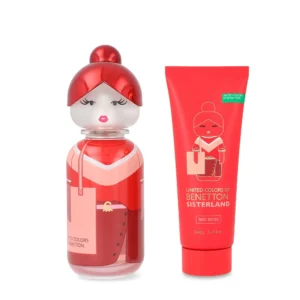 SET Benetton Sisterland Red Rose EDT 80 ml 2 Pzs