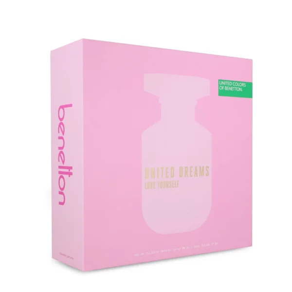 SET Benetton Love Yourself  EDT 80 ml 2 Pzs