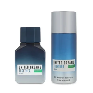 SET Benetton United Dreams Together for Him EDT 100 ml 2 Pzs