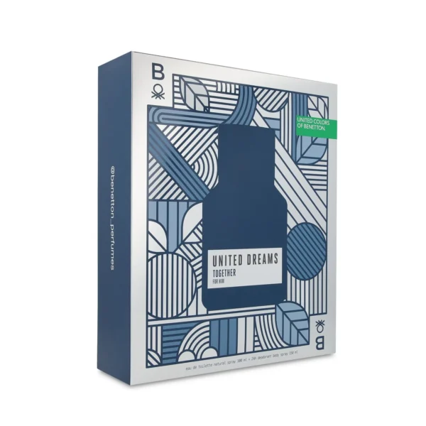 SET Benetton United Dreams Together for Him EDT 100 ml 2 Pzs
