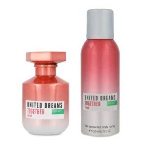 SET Benetton United Dreams Together For Her EDT 80 ml 2 Pzs