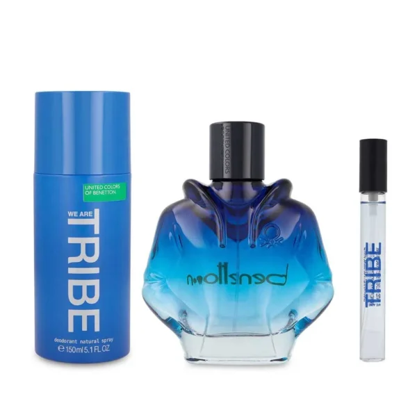 SET Benetton We Are Tribe EDT 90 ml 3 Pzs