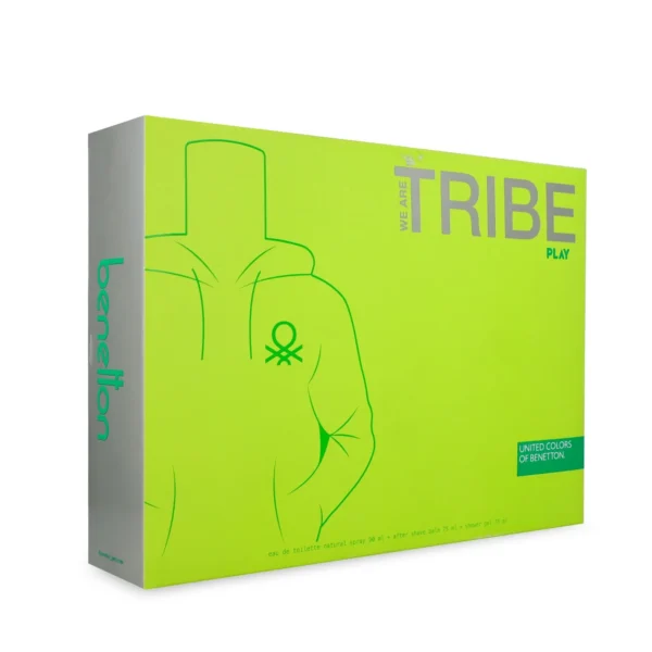 SET Benetton We Are Tribe Play EDT 90 ml 3 Pzs