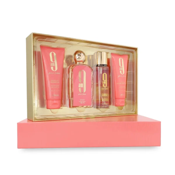 SET Afnan 9AM Pouer Femme EDP 4 Pzs 100 ml