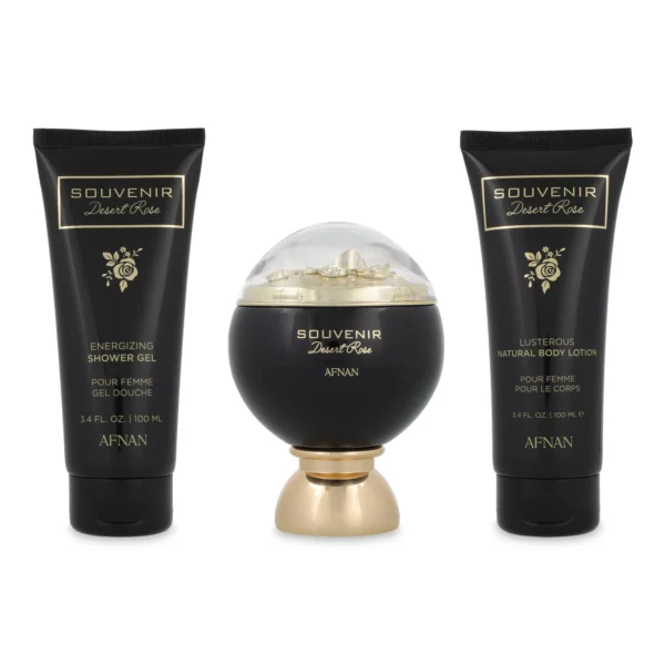 SET Afnan Souvenir Desert Rose 3 Pzs EDP 100 ml