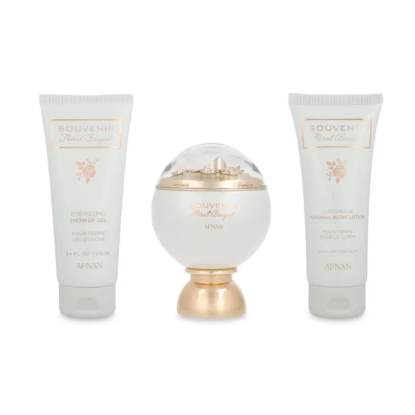 SET Afnan Souvenir Floral Bouquet 3 Pzs EDP 100 ml