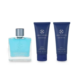 SET Carlo Corinto Eau Bleue EDT 100 ml 3 Pzs