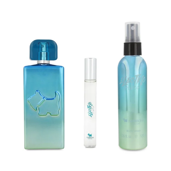 SET Ferrioni Electric Vibes Men EDT 100 ml 3 Pzs