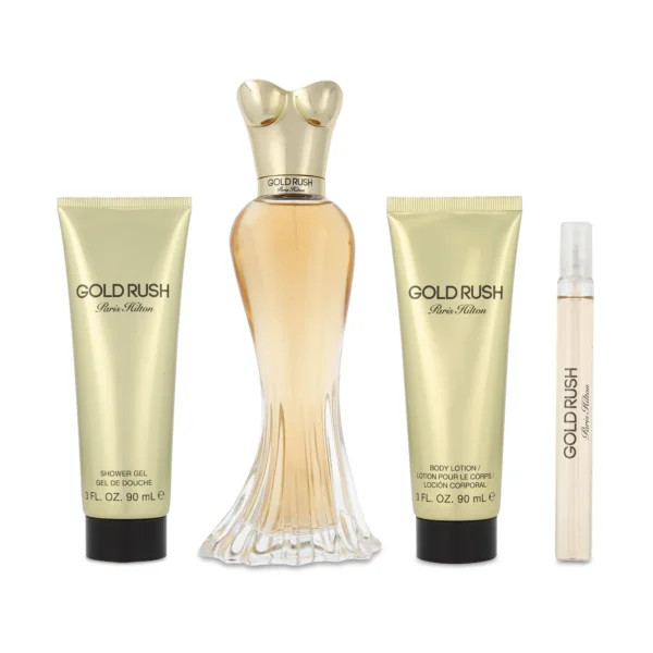 SET Paris Hilton Gold Rush EDP 4 Pzs 100 ml