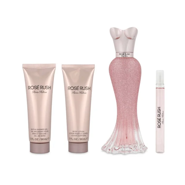 SET Paris Hilton Ros? Rush EDP 4 Pzs 100 ml