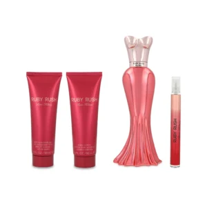 SET Paris Hilton Ruby Rush EDP 4 Pzs 100 ml