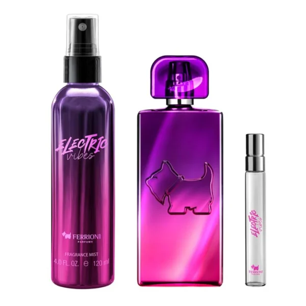 Set Ferrioni Electric Vibes EDT 100 ml 3 Pzs