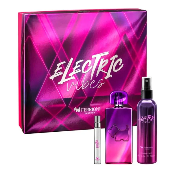 Set Ferrioni Electric Vibes EDT 100 ml 3 Pzs