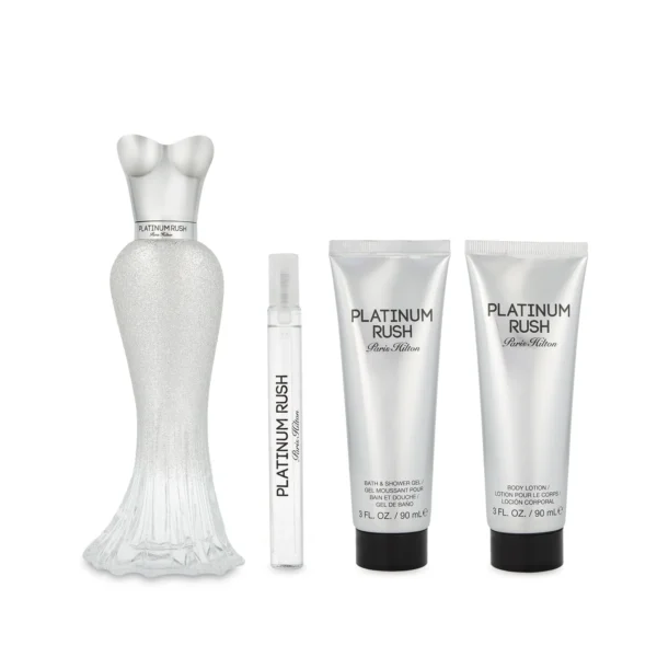SET Paris Hilton Platinum Rush EDP 4 Pzs 100 ml